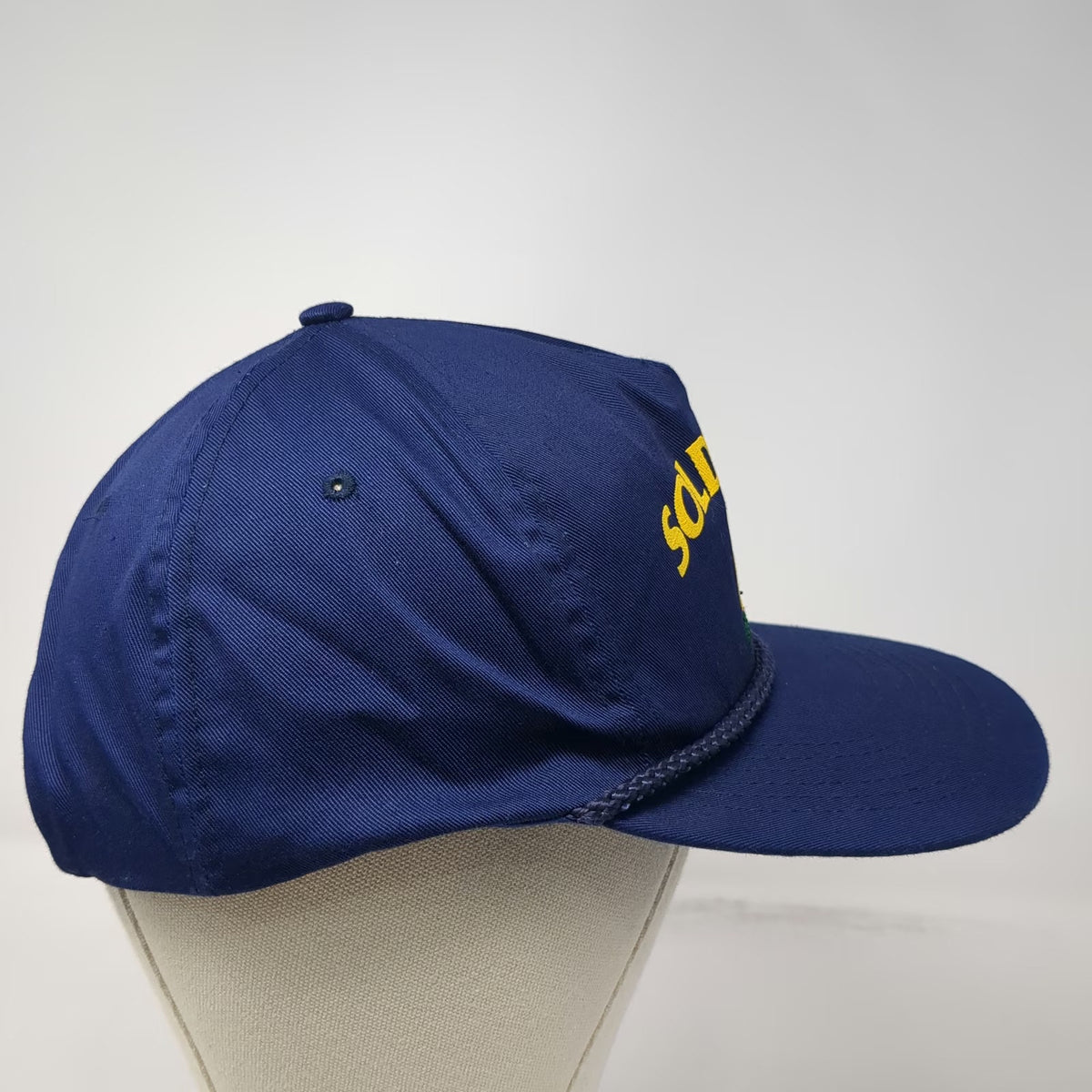 HS Headwear 5 Panel Blue One Size Soldotna Alaska Eagle Rope Hat Snapback Twill