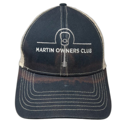 Cap America Martin Owners Club Hat Blue One Size Baseball Cap Mesh Strapback