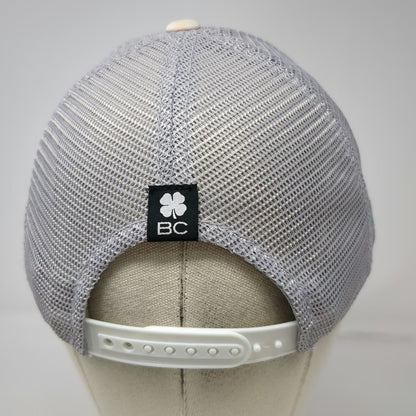 Black Clover Trucker Hat Gray White One Size Bingham Healthcare Live Lucky