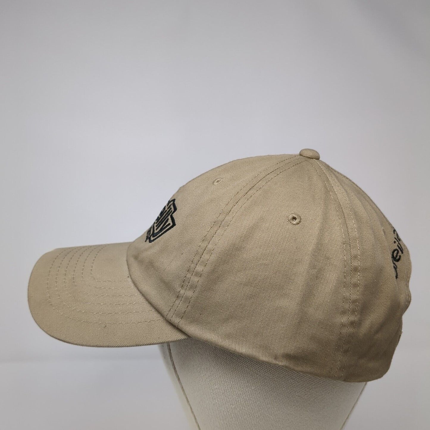 O'Reilly Auto Parts Strapback Hat Tan One Size Adjustable Embroidered Cotton