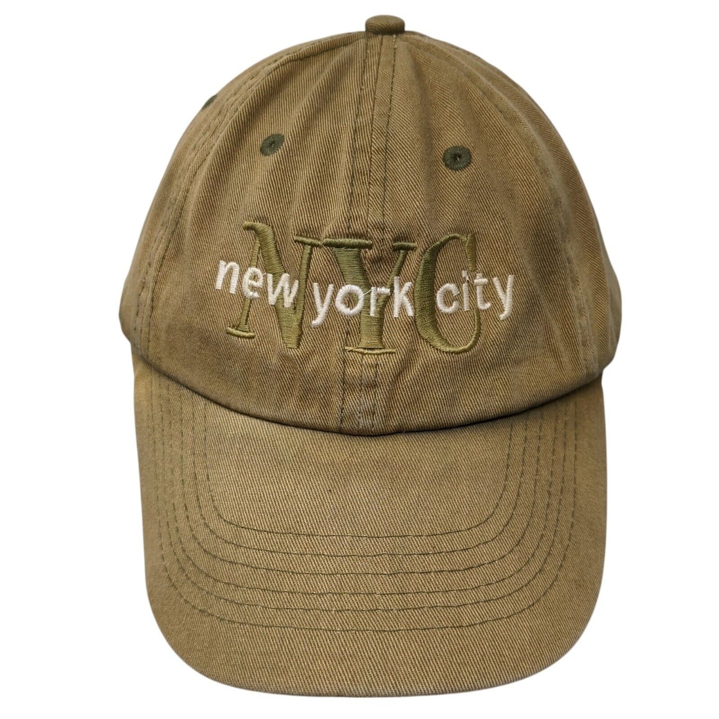 NYC New York City Slideback Hat Brown One Size Adjustable Embroidered Danelley