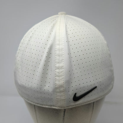 Nike Baseball Cap White L Tiger Woods TW Logo Dri-FIT Perforated Classic 99 Hat