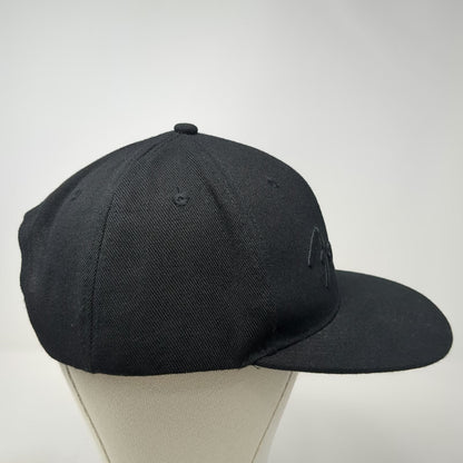 Fender Snapback Hat Black One Size Flat Brim Embroidered Logo Music Gear