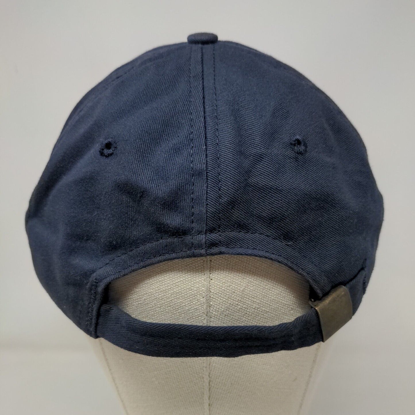 Walker16 Slideback Hat Blue One Size Adjustable Embroidered Vented Holes 6 Panel