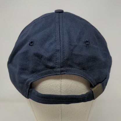 Walker16 Slideback Hat Blue One Size Adjustable Embroidered Vented Holes 6 Panel