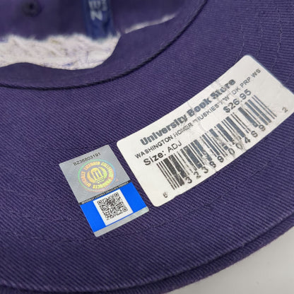 Washington Huskies NCAA Zephyr Purple One Size Cap Strapback Cotton Embroidered