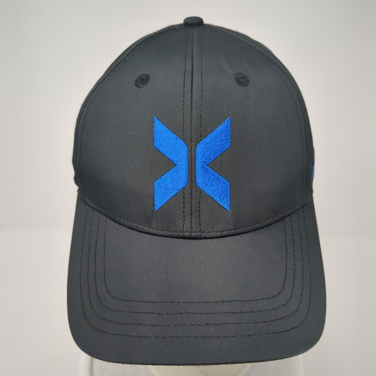 Xchange Snapback Hat Black One Size Adjustable Embroidered Laser Cut