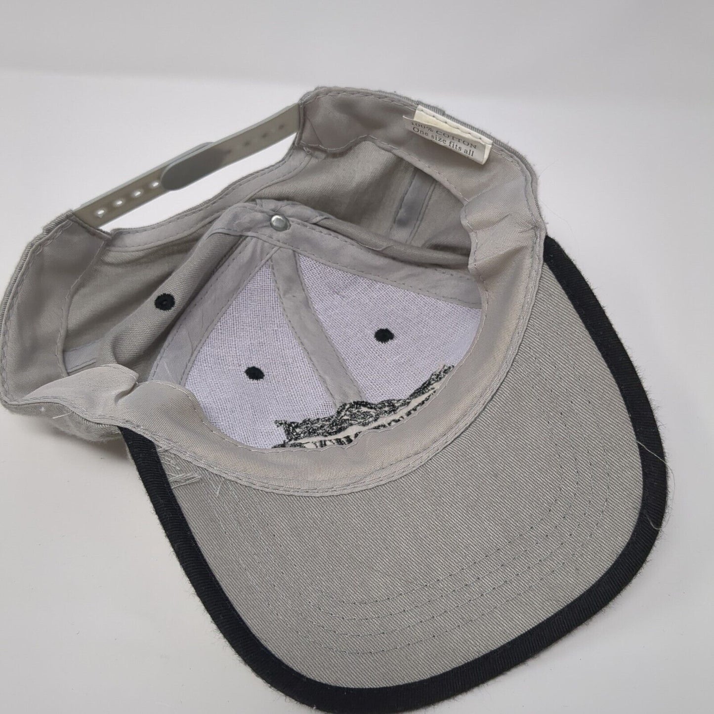 Queenstown New Zealand Snapback Hat Gray One Size Adjustable Embroidered Cotton