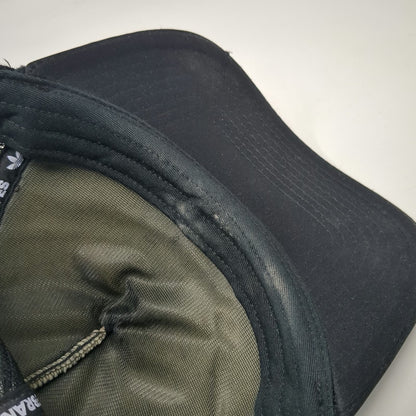Adidas Trucker Hat Black OSFM Trefoil Logo Patch Rope Mesh Back Snapback Foam