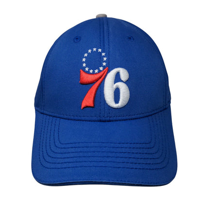 76ers Welcome To The Moment Slideback Hat Blue One Size Embroidered