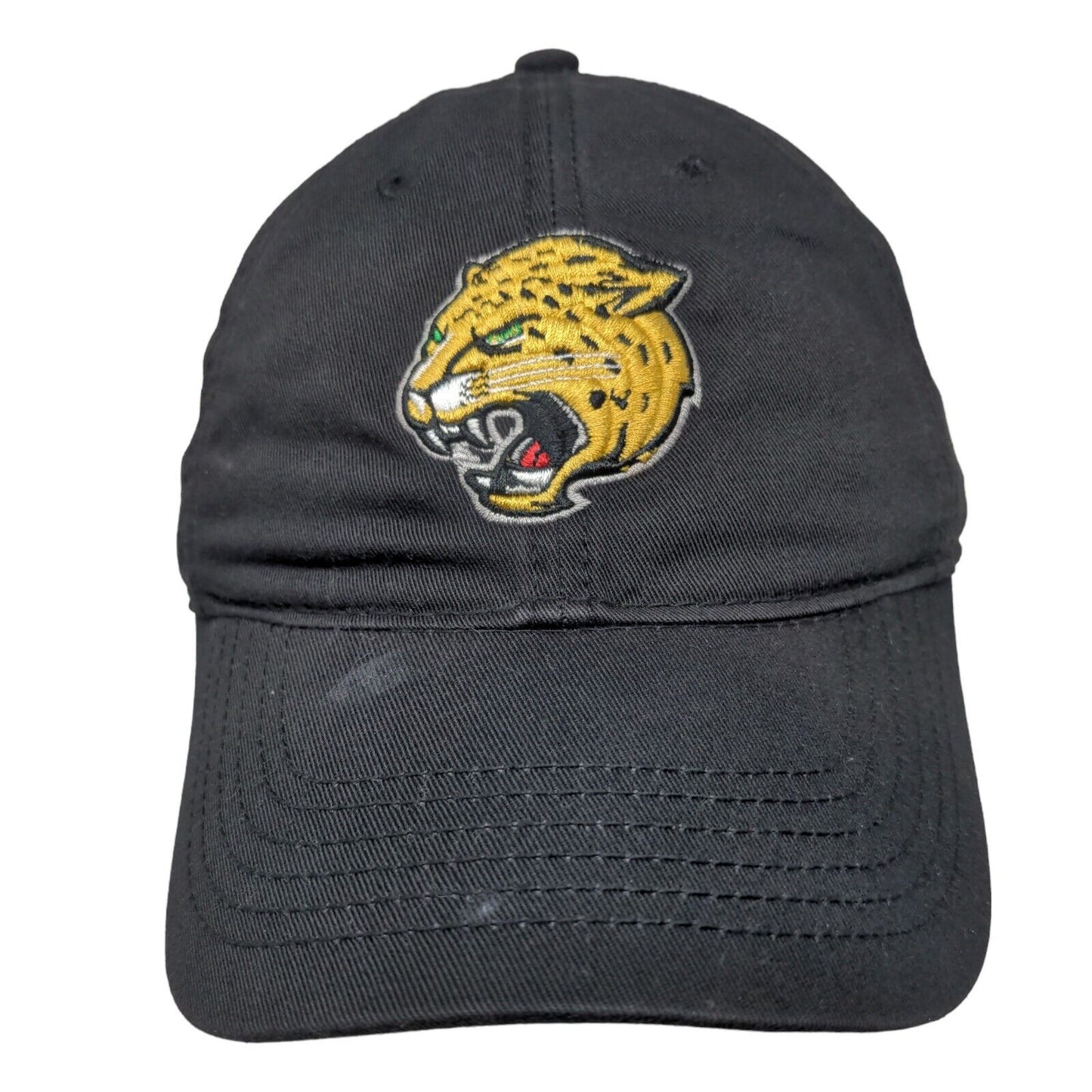 Legacy Men's Slideback Hat Black Embroidered Jaguar Logo Adjustable 100% Cotton