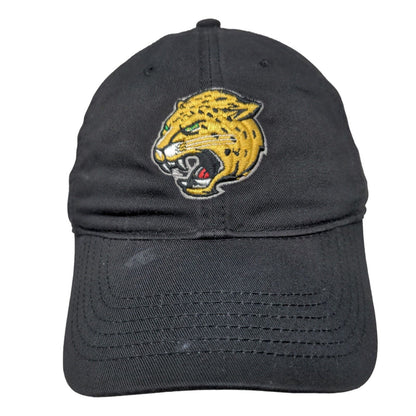 Legacy Men's Slideback Hat Black Embroidered Jaguar Logo Adjustable 100% Cotton