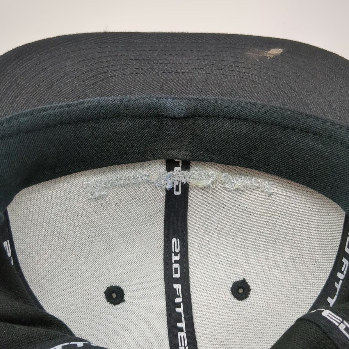 210 Fitted Baseball Cap Black 7 5/8 Treasure Valleys Finest Embroidered Hat