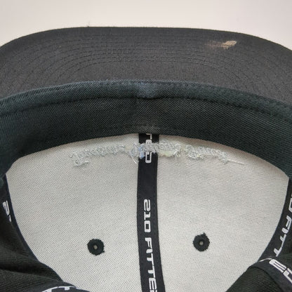 210 Fitted Baseball Cap Black 7 5/8 Treasure Valleys Finest Embroidered Hat