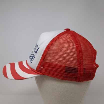 Make America Great Again Snapback Rope Trucker Hat Multi OSFA USA Flag
