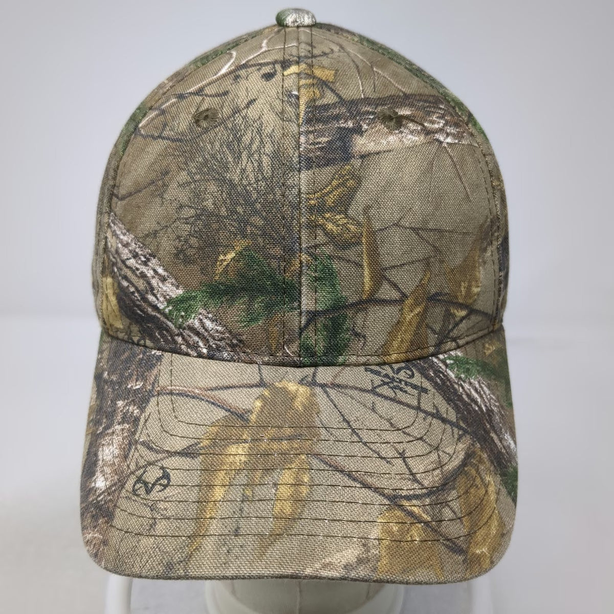 Signatures Realtree Camo Baseball Cap Brown OSFM Strapback Hat Hunting Fishing