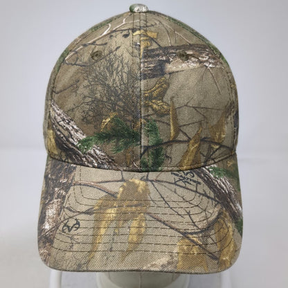 Signatures Realtree Camo Baseball Cap Brown OSFM Strapback Hat Hunting Fishing