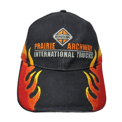 Prairie Archway International Trucks Snapback Trucker Hat Black OS Adjustable