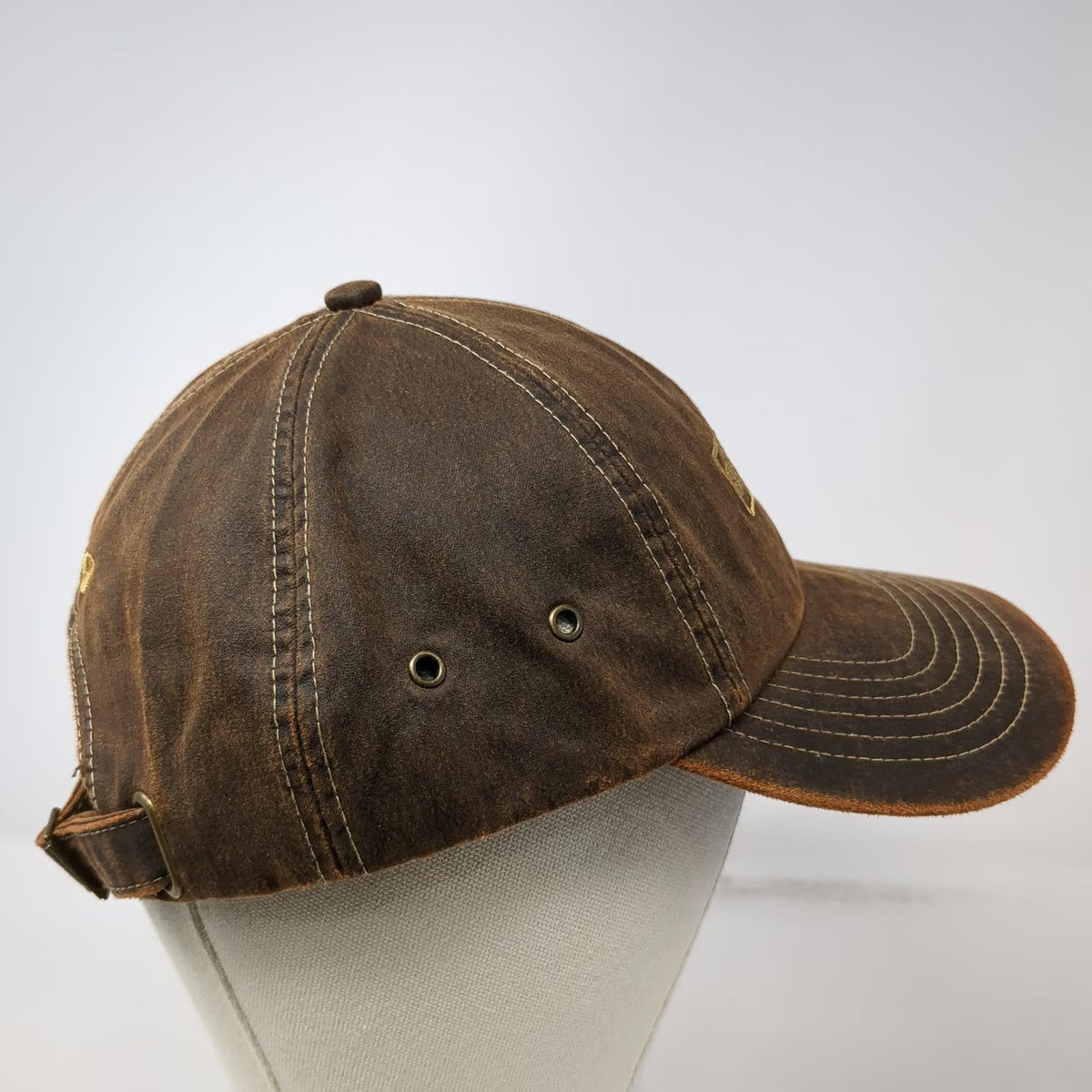 K-Products Baseball Cap Brown One Size Distressed Strapback Ansul Tyco Hat