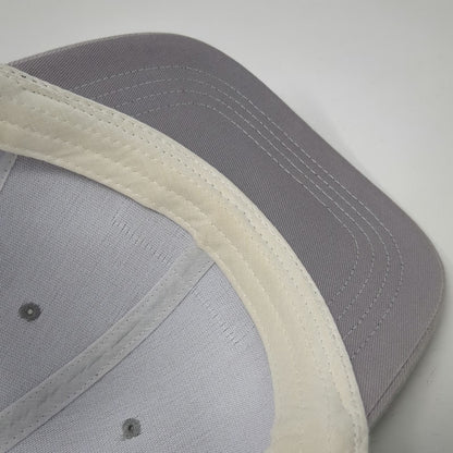 Triangle Trucker Hat Gray One Size Ocean City NJ Wave Patch Mesh Snapback Hat