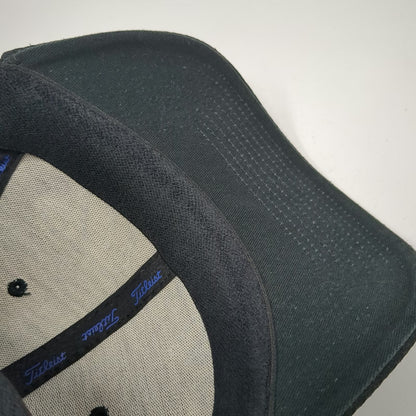 Titleist Baseball Cap Black M Pro V1 FootJoy Performance Fitted Stretch Hat