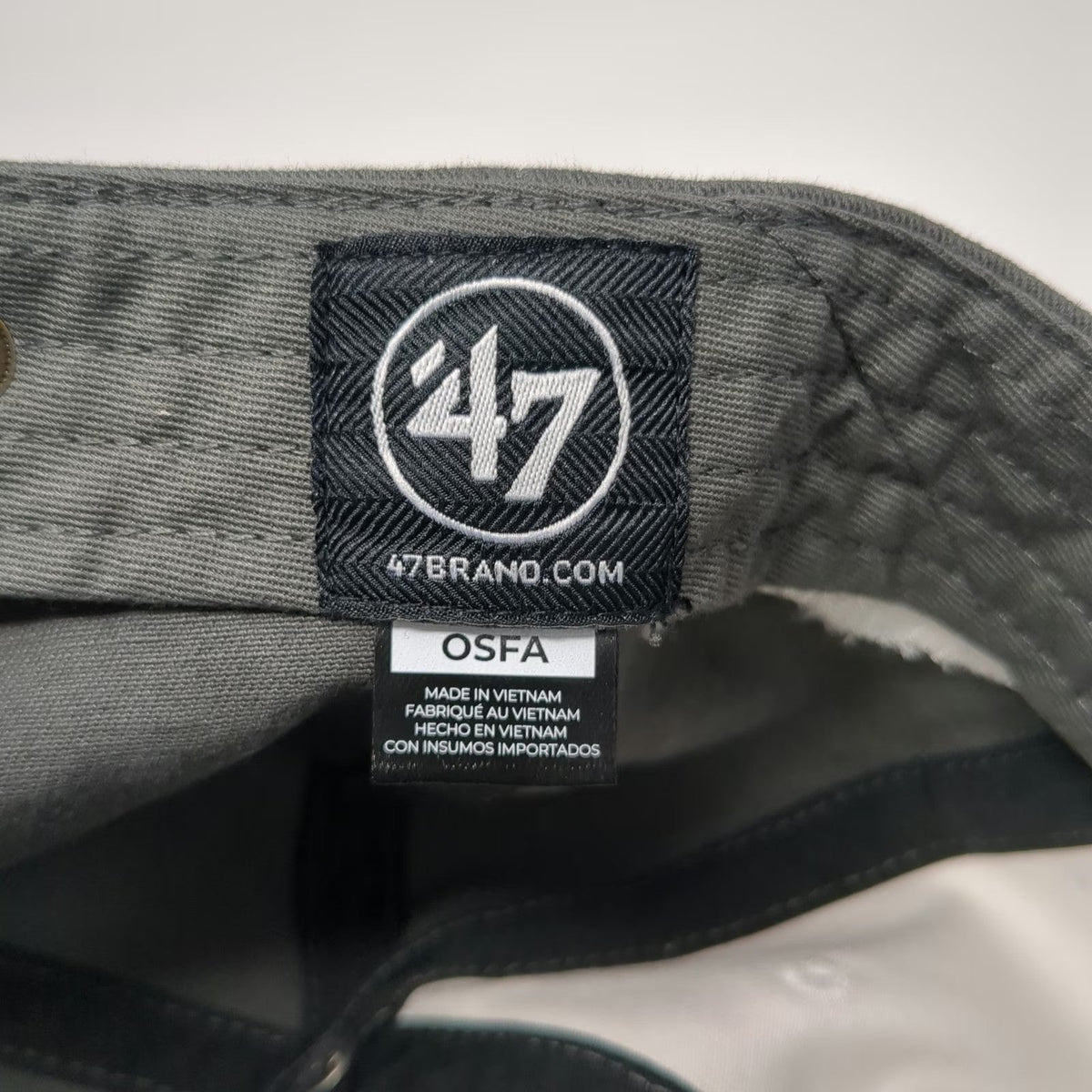 '47 Baseball Cap Gray One Size Dana-Farber Jimmy Fund Golf Defy Cancer Hat