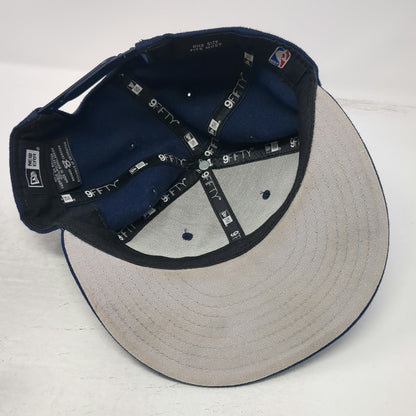 New Era Minnesota Timberwolves NBA Blue Snapback One Size Hat Flat Brim 9FIFTY
