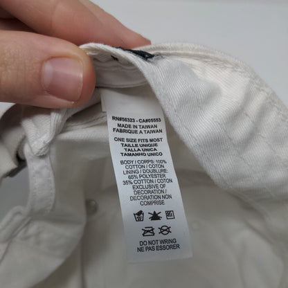 Nike Swoosh Slideback Hat White OSFM Embroidered Heritage 86 Solid