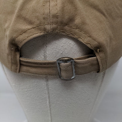 Cabela's Club Slideback Hat Tan One Size Adjustable Embroidered 6 Panel