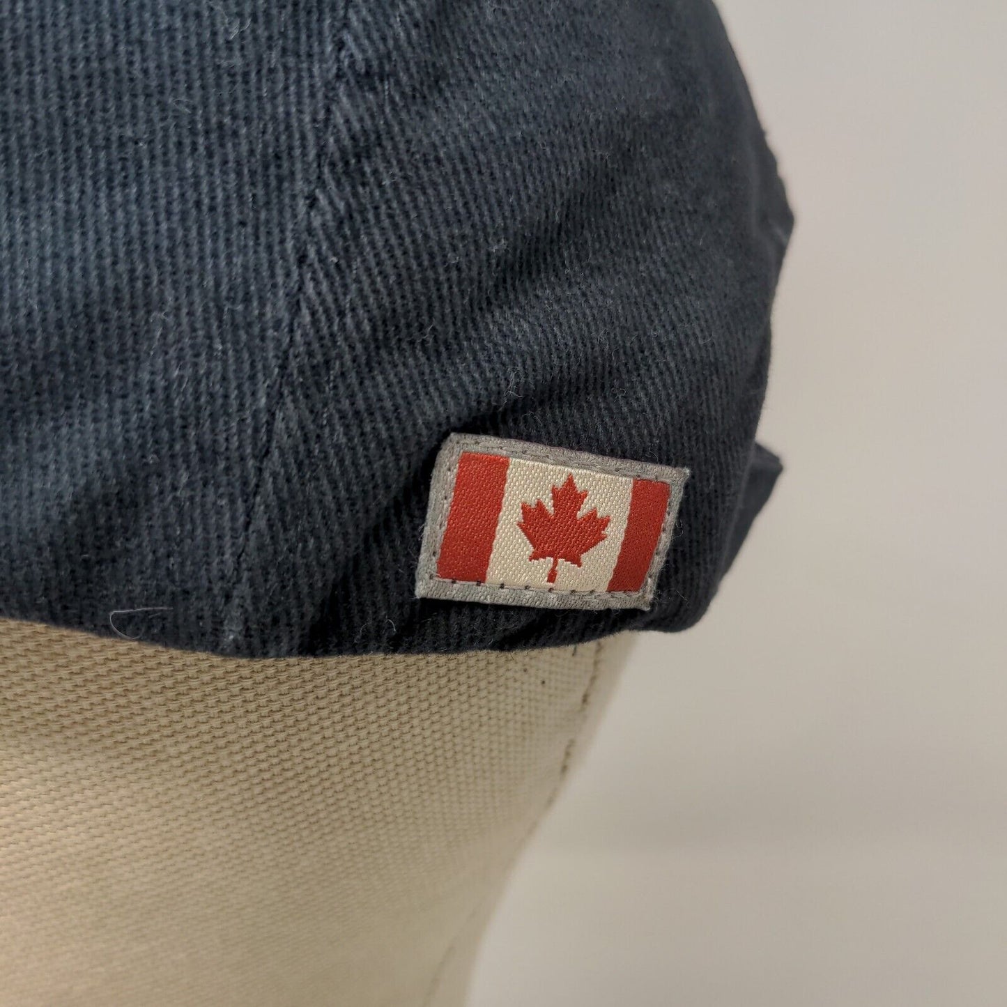 Red Cano Men's Strapback Hat Blue Adjustable Embroidered Canada Logo