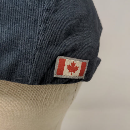 Red Cano Men's Strapback Hat Blue Adjustable Embroidered Canada Logo