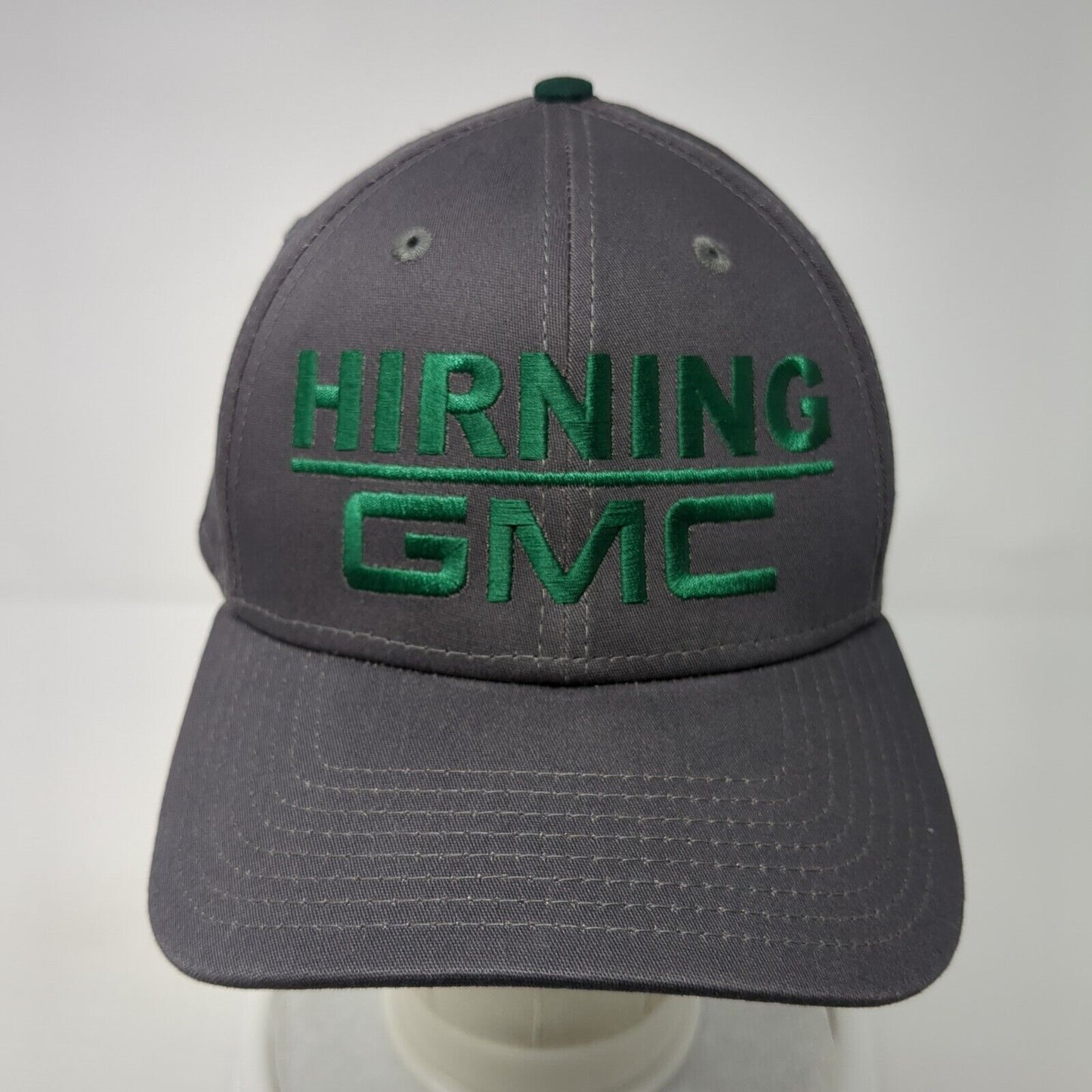 Hirning GMC Fitted Hat Gray L-XL Embroidered 6 Panel New Era 39Thirty