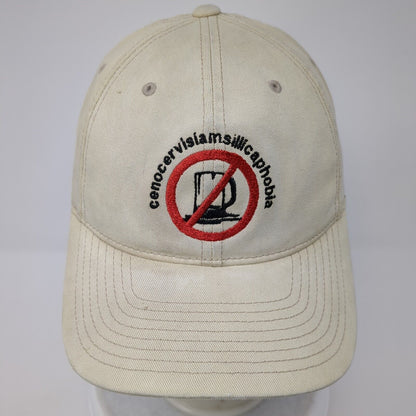 Cenocervisiamsillicaphobia Fitted Hat Tan L/XL Flexfit 6 Panel Port Authority