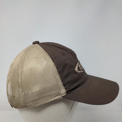 Southern Tire Mart Adult Strapback Trucker Hat Brown OS Mesh Back Outdoor Cap