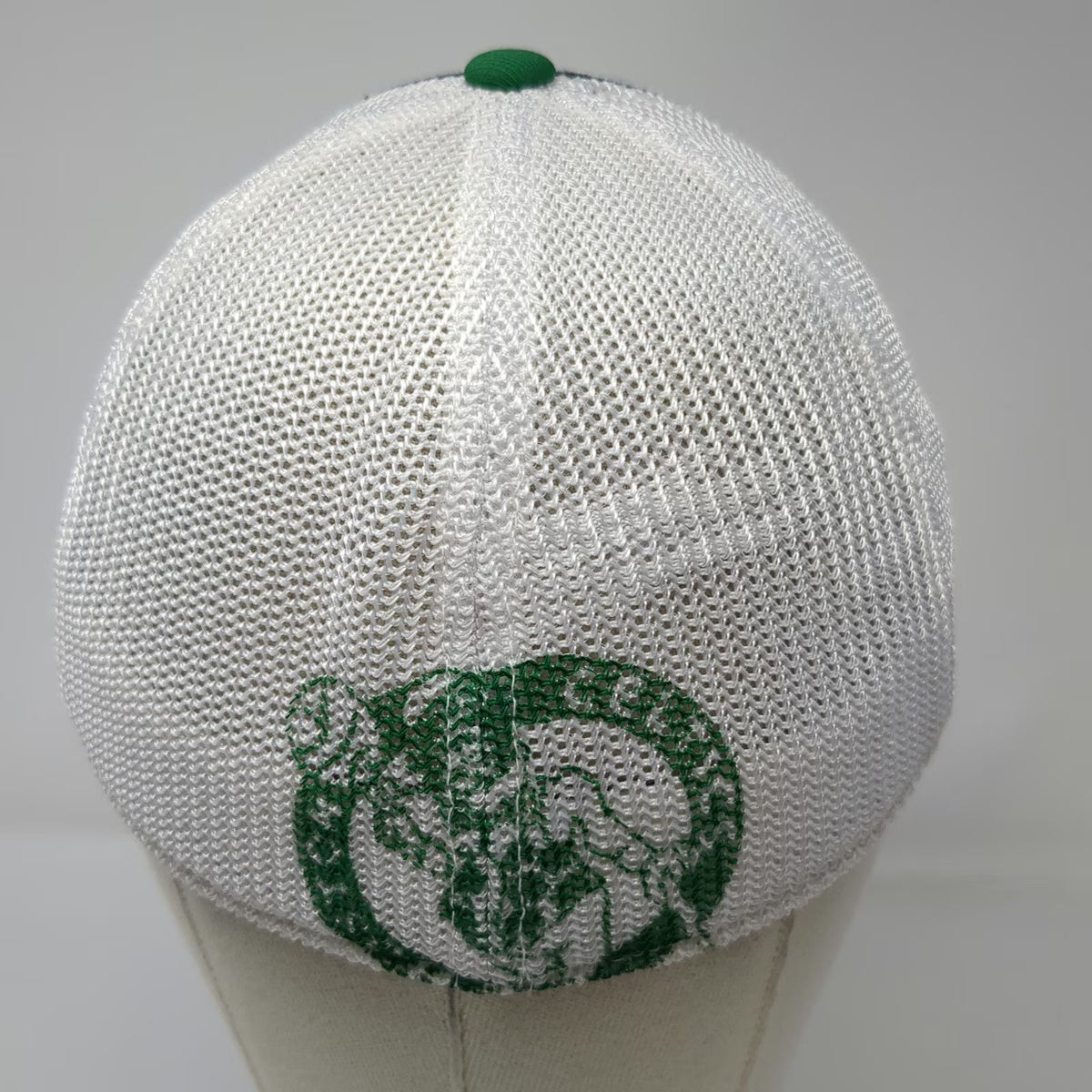 Adidas Boston Celtics NBA White Cap L Mesh Back 3 Stripes Climalite Hat Official