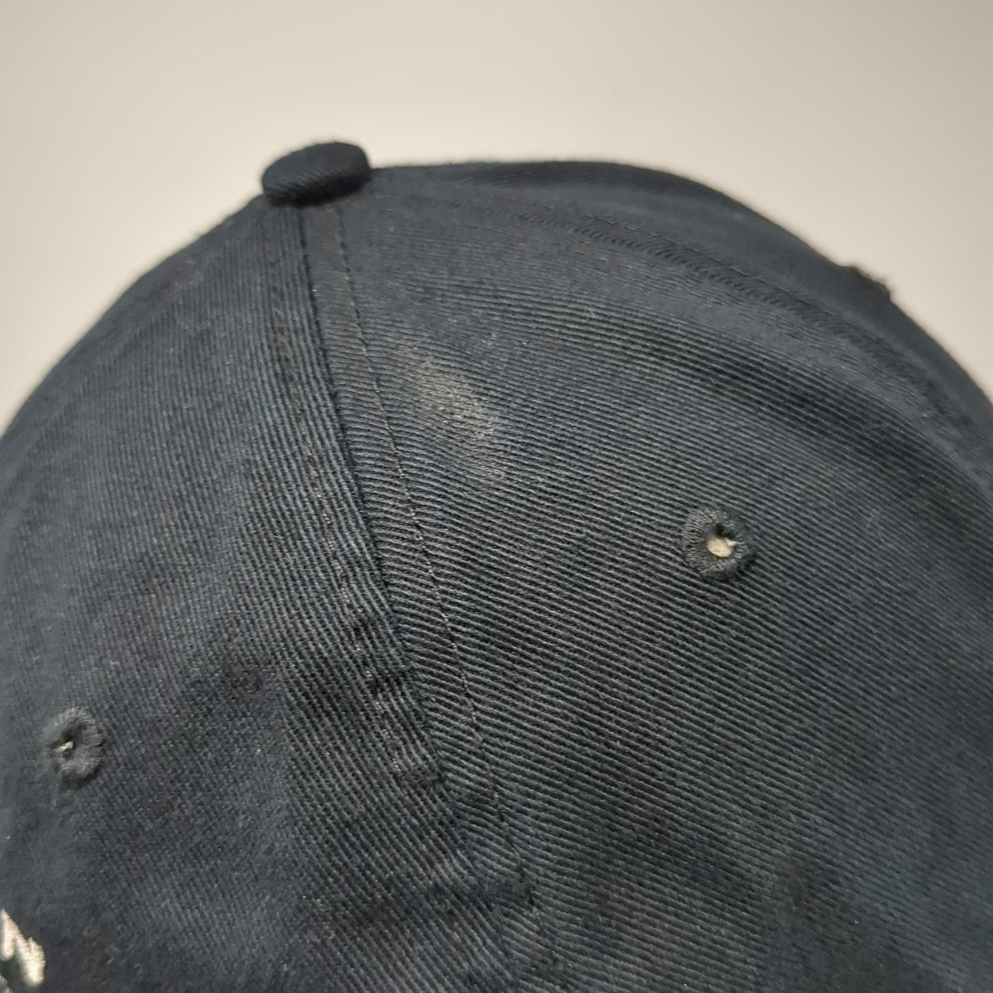Calvin Klein Baseball Cap Black One Size Distressed Graphic Slideback Hat