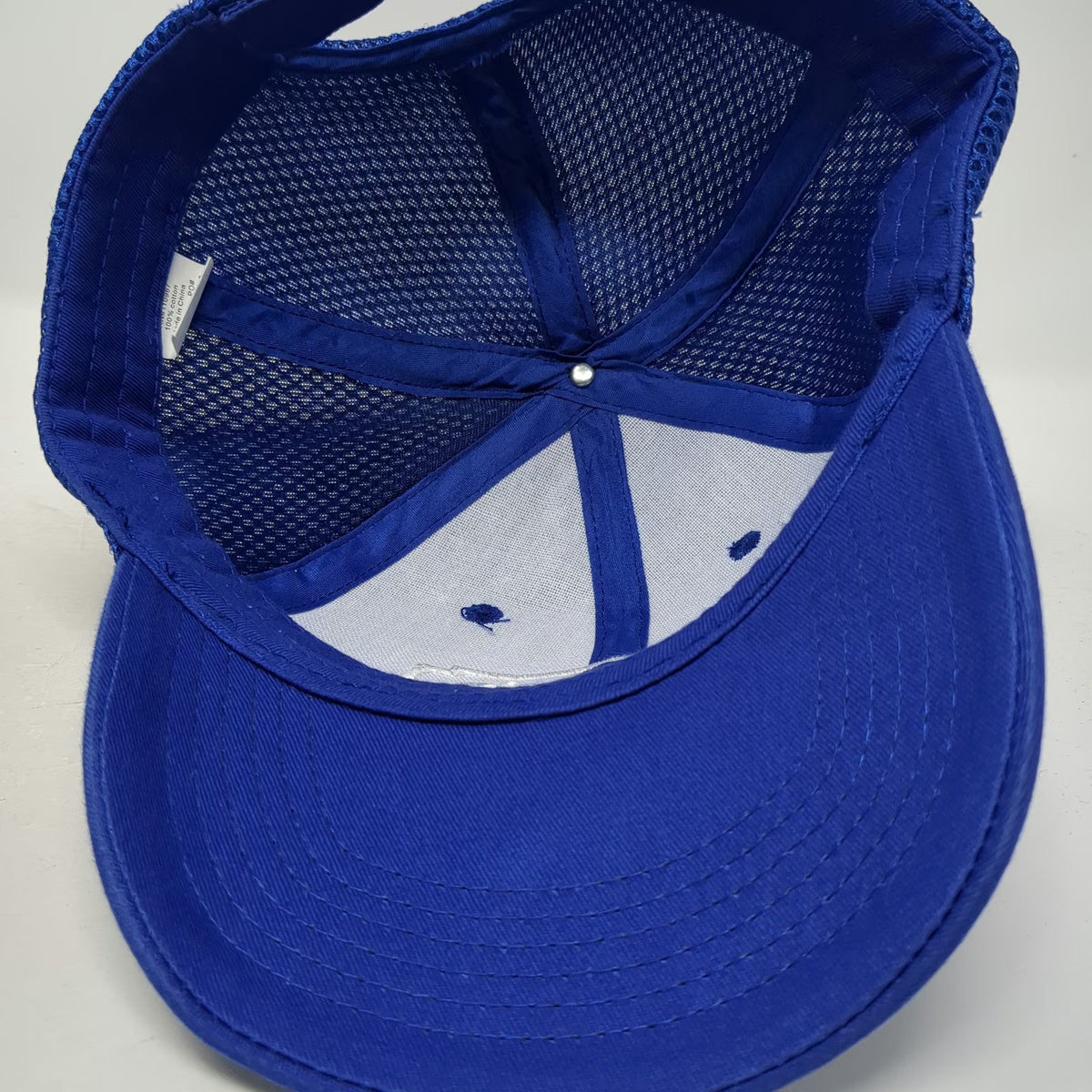 Lowe's Baseball Cap Blue White One Size Mesh Back Strapback Embroidered Logo Hat