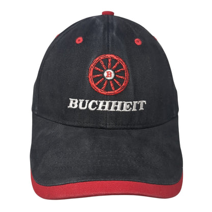 Buchheit Strapback Hat Black One Size Adjustable Embroidered Logo