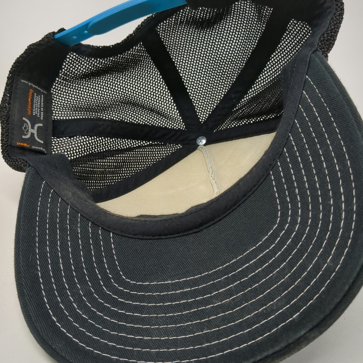 Hooey Trucker Hat Blue One Size Mesh Back Checkerboard Snapback Logo Patch
