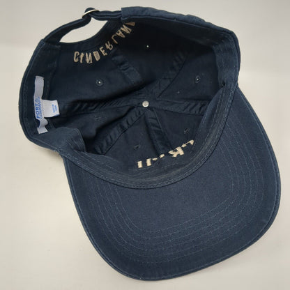 CB CO Cinderlands Slideback Hat Blue One Size Adjustable Embroidered