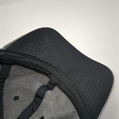 Unbranded Strapback Hat Gray Black Soot One Size Adjustable Blank