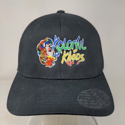 Kolorful Khoos Snapback Mesh Back Trucker Hat Black One Size Yupoong
