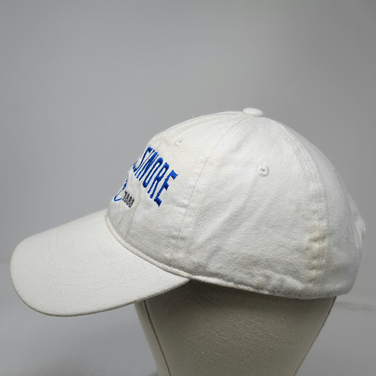 Baseball Cap White One Size Lake Elsinore Palm Tree 1888 Slideback Souvenir Hat