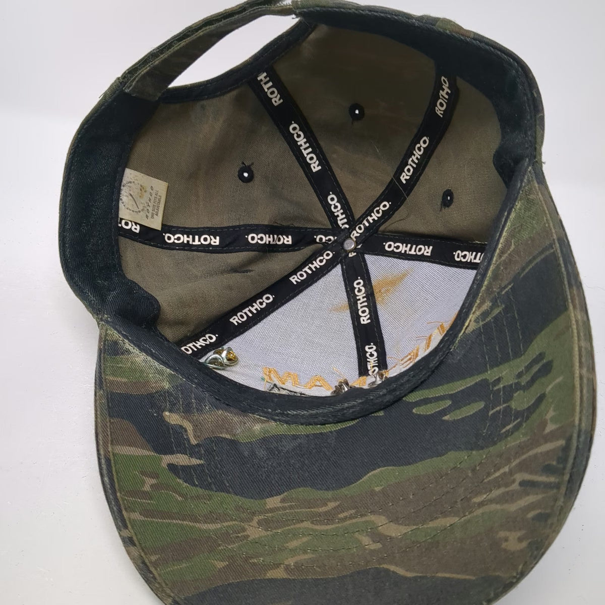 Rothco Vietnam Veteran Baseball Cap Green One Size Tigerstripe Camo Pins Hat