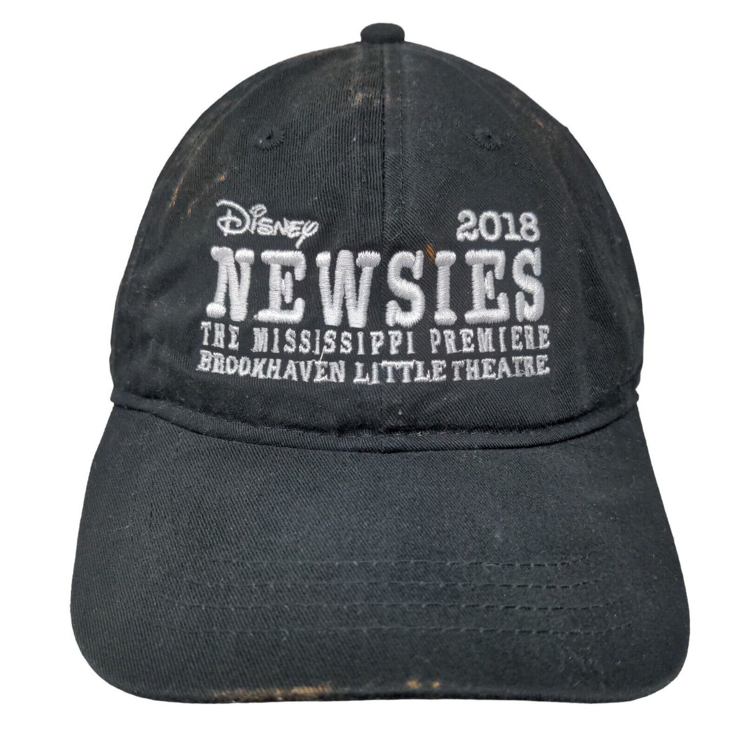 Disney Newsies The Mississippi Premiere 2018 Slideback Hat Black OSFM