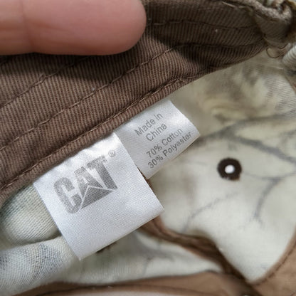 Dri-Duck Caterpillar CAT Baseball Cap Beige Camo One Size Strapback Work Hat
