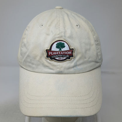 Imperial Baseball Cap Hat Beige One Size Plantation Country Club 1917 Slideback