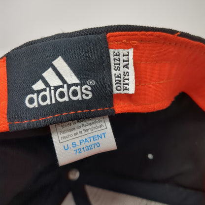Golden State Warriors NBA Adidas Cap Black One Size Orange Underbrim Stretch