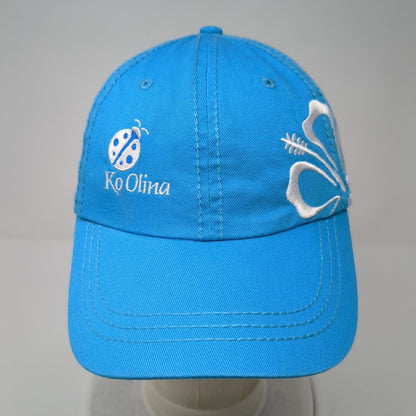 Ko Olina Ladybug Strapback Hat Blue One Size 6 Panel Tropical Trends Dpc