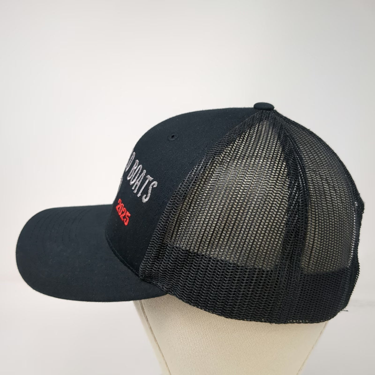 Richardson Trucker Hat Black One Size Custom Weld Boats 1987 2025 Mesh Snapback